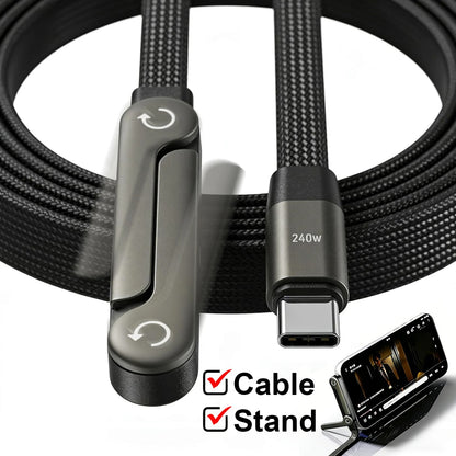 Câble USB-C avec Support Invisible