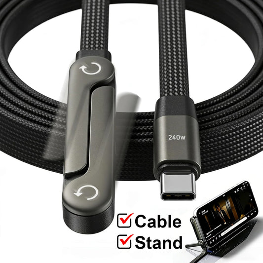 Câble USB-C avec Support Invisible